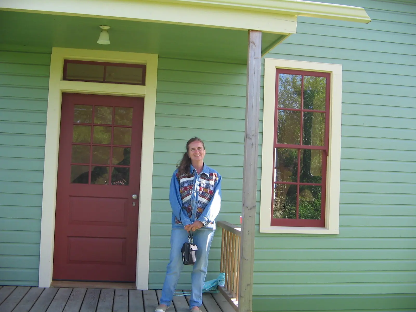 Restored Craftsman entry with matching custom windows
